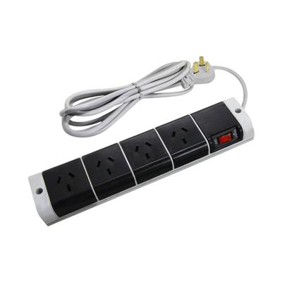 Zapatilla Negra  4 tomas 5m cod.00658