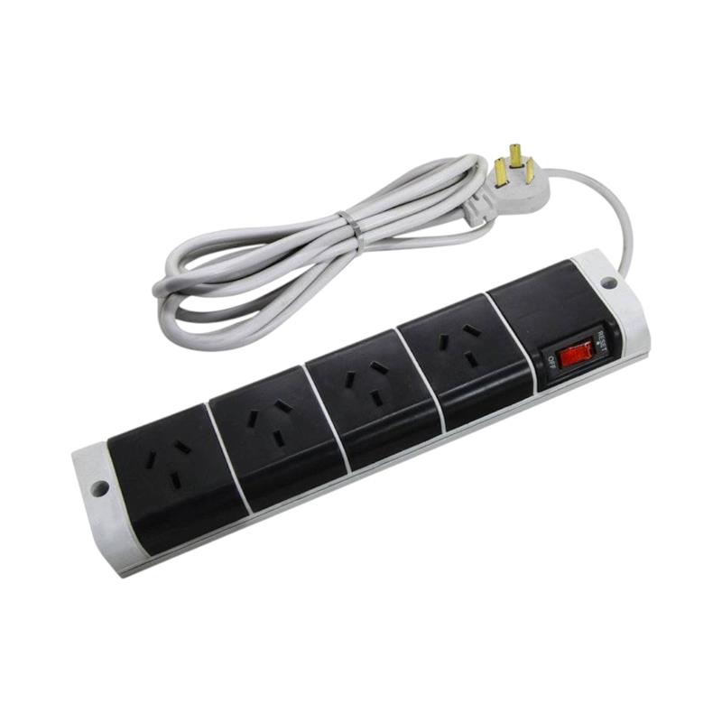 Zapatilla Negra  4 tomas 5m cod.00658