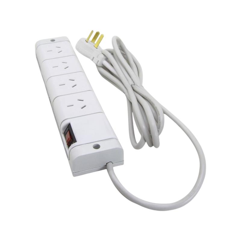 Zapatilla blanca  4 tomas 5m  cod.00648